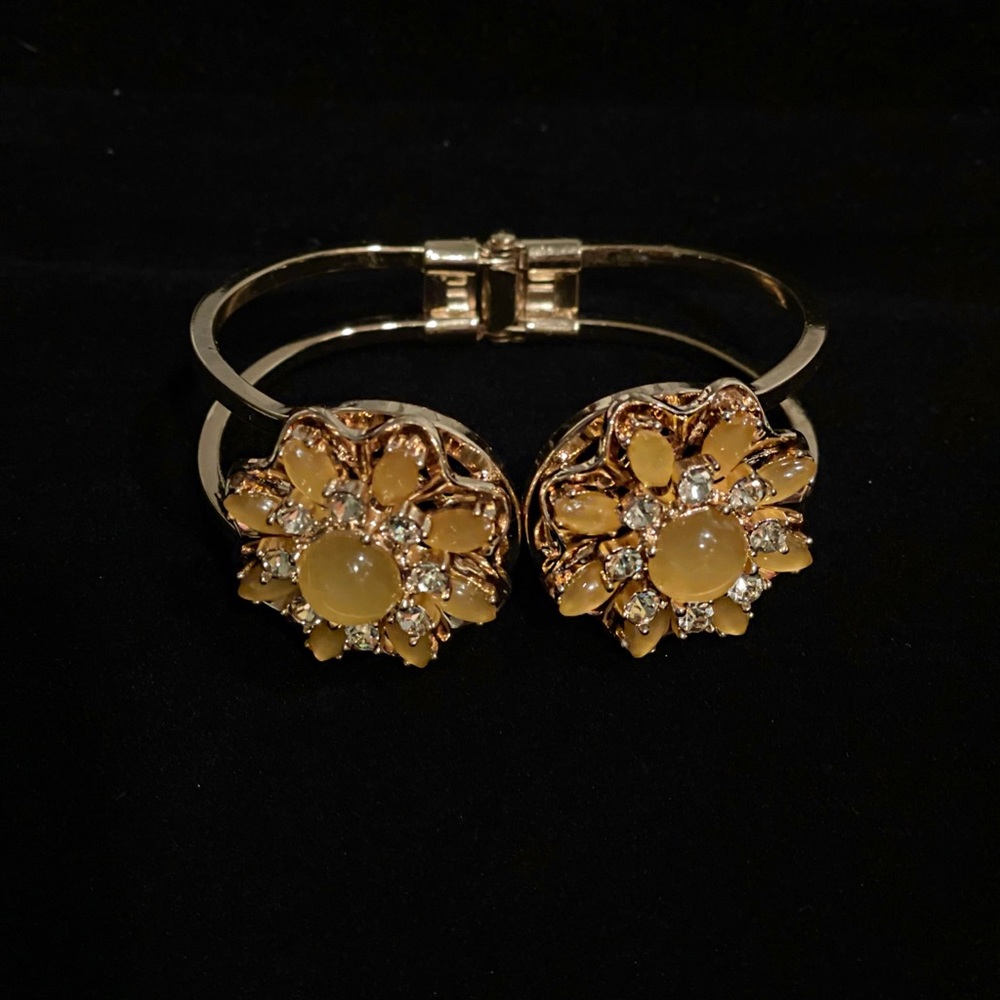 Gold & Yellow Bracelet - Hinge Bracelet